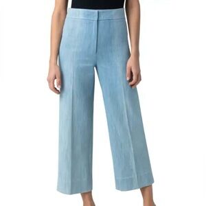 Akris Punto Sky Blue Wide-Leg Pants